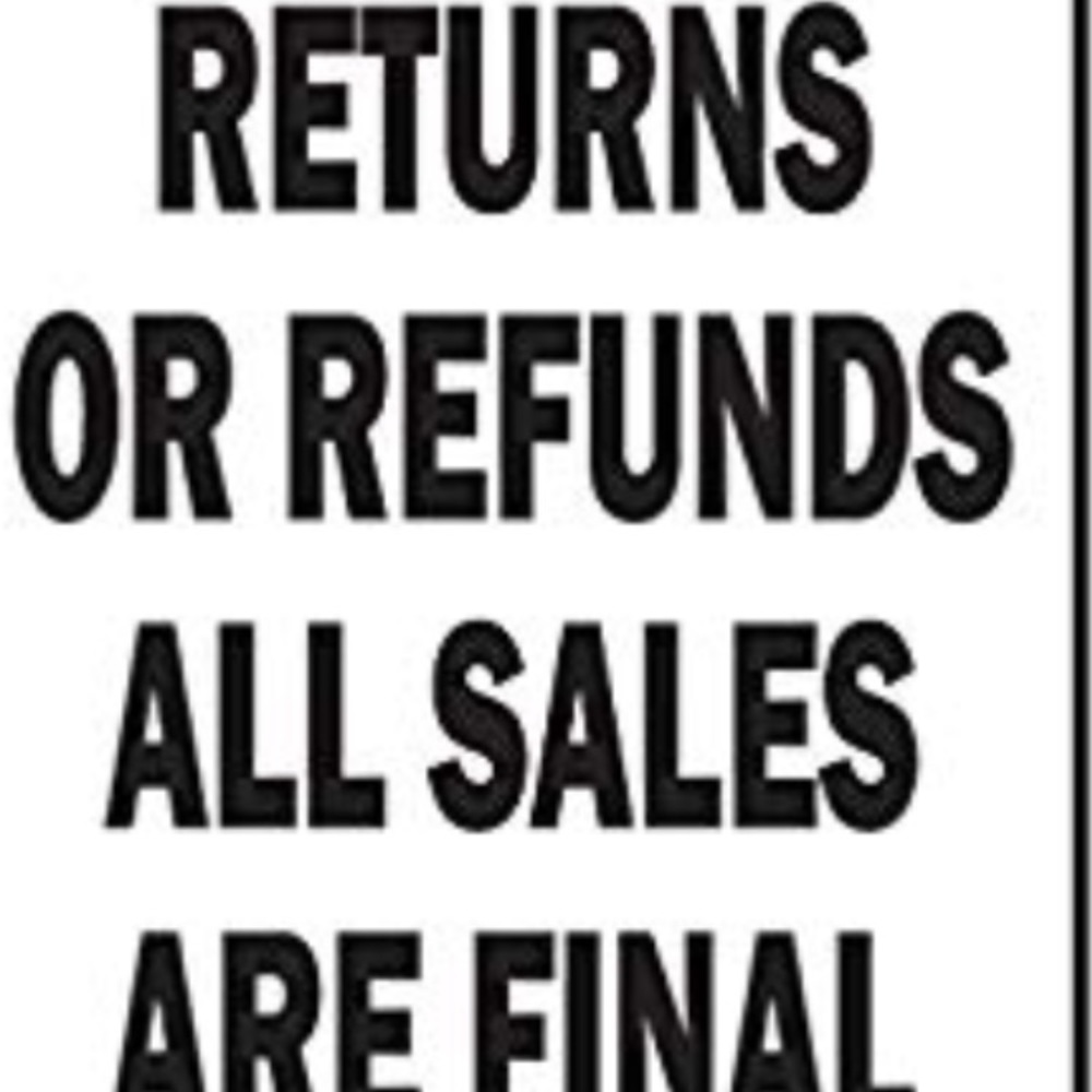 All SALE ARE FINAL FROM THIS CLOSET